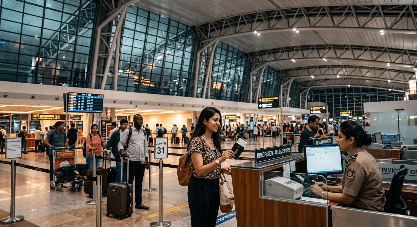 Billete de Salida para India 2026: Reglas de e-Visa y Controles en el Aeropuerto